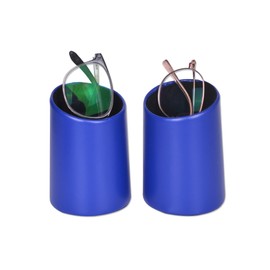 Baitaihem Eyeglasses Holder Stand Protective Glasses Holder For Desks Or Nightstands Pack of 2（Blue）