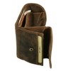 Greenburry Vintage Geldbörse Leder 10 cm, sattelbraun
