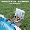 Portable Personal Cooler, Poolside Ice Chest for Above Ground Pool