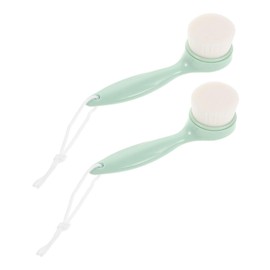 Healeved Manual Facial Brush Set 2pcs Skin Scrubber Face Exfoliator Gentle Cleansing Brush for Women