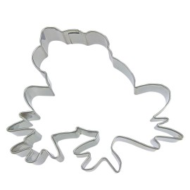 Staedter Frog Shape Cookie Cutter, Silver, 7 cm
