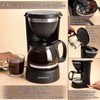 Mixpresso 5 Cup Coffee Maker 25 Oz, Mini Coffee Pot
