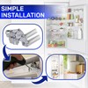 Kit 2 Pieces Integrated Fridge Door Hinges Top and Bottom