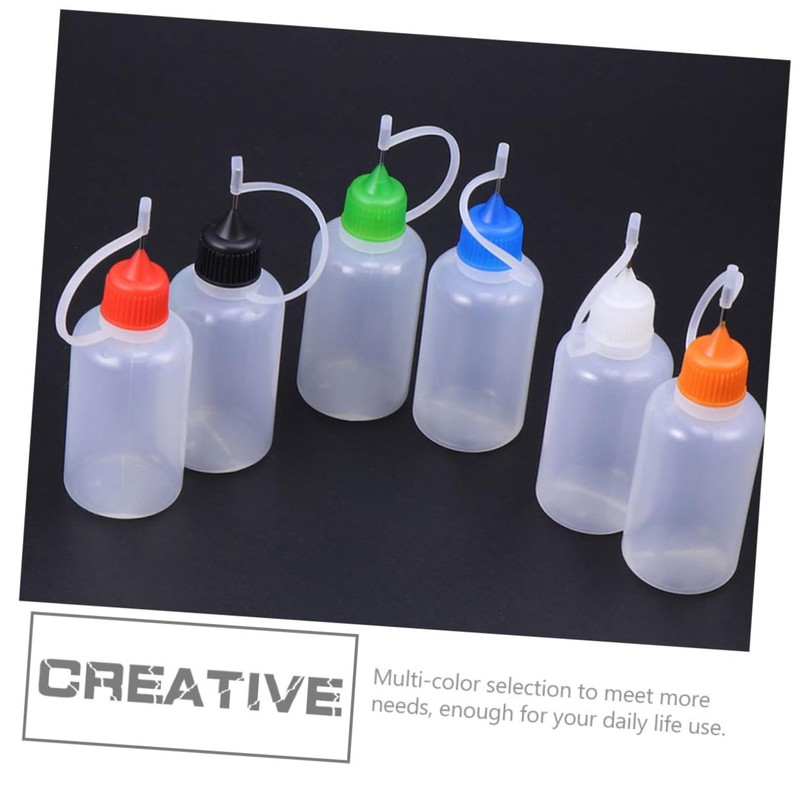 Gatuida 25Pcs Precision Applicator Bottles for Pigment and Glue Squeeze