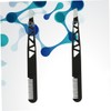 Baluue 2pcs Dual-use Eyebrow Trimmer Tweezers Makeup Accessories for Precision