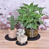 sourcing map Plant Coasters 10 Inch Reversible Absorbent Waterproof Round