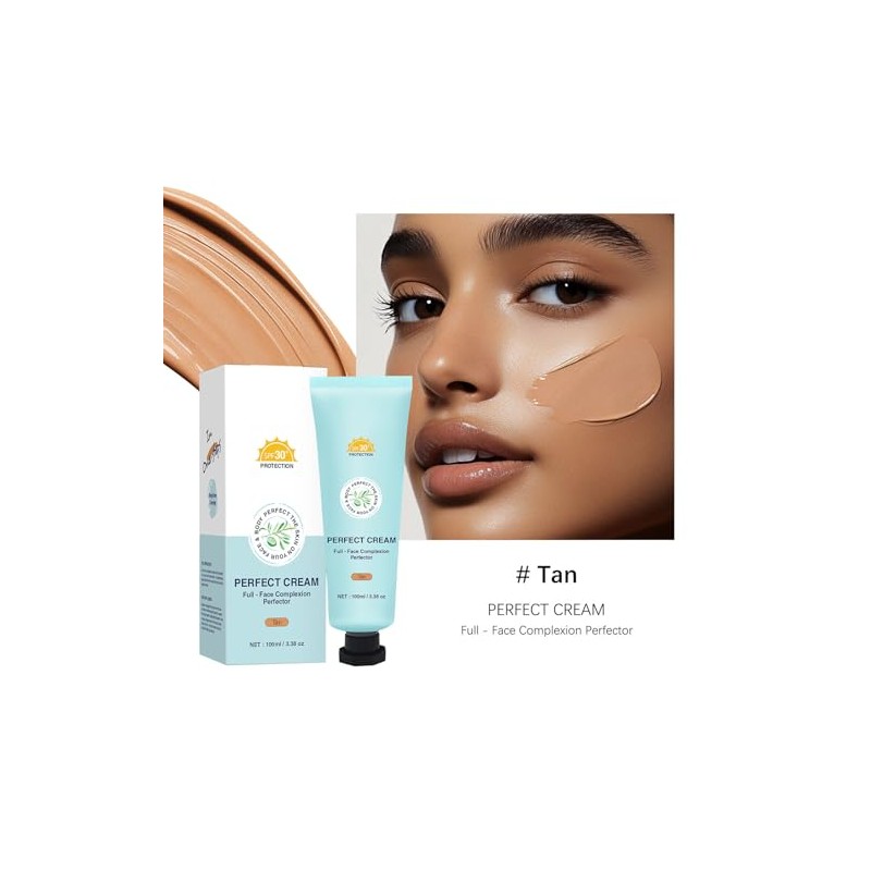 Crema rostro y cuerpo, cubre imperfecciones, unifica el tono, resistente