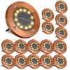 JKIMK Solar Ground Lights Outdoor Waterproof Flat Garden Solar Disk