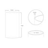 KETELAMP Hurricane Candle Holder - Open Ended Glass, Bottomless Cylindrical