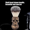 Men's Shaving Brush with Creative Skeleton Shape Handle Facial Beard