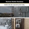 Master Lock 1SSQLF Stainless Steel Outdoor Padlock with Key, 4