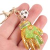 Cabilock Goalkeeper Keychain Soccer Glove Pendant Metal Key Ring for