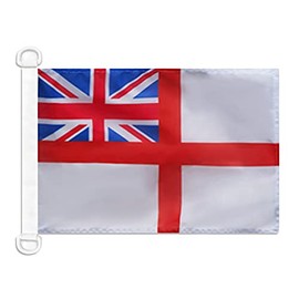 United Kingdom Naval Ensign NAUTICAL Flag 18'' x 12'' - UK - British - England War flags 30 x 45 cm - Banner 12x18 in for boat - Drapeau Pavillon de guerre Royaume-Uni AZ FLAG