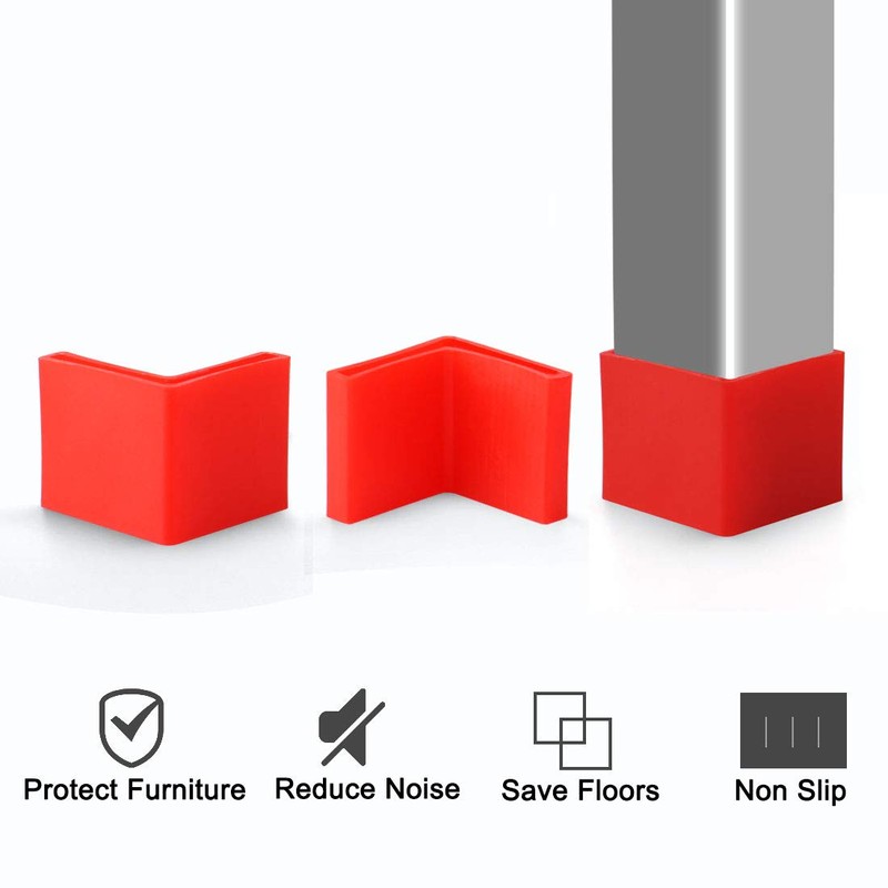 uxcell 30mm x 30mm Angle Iron Foot Pads L Shaped