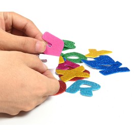 156PCS Foam Alphabet Letter Stickers Adhesive ABC 3D DIY Journal Stickers for Kids Creative Toys DIY Scrapbooking Card Making Accessories, Assorted Mixed Colors