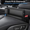 Car Seat Gap Organizer with Cup Holder – Black Leather-Style