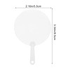 DIYEAH 12pcs Blank Sublimation Fans Plastic Round Handheld Fans Pocket