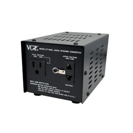 VCT VT-1000J - Japanese Step Up/Down Voltage Transformer Converts Japan 100 Volts To 120Volts OR Vice Versa -1000 Watt,black