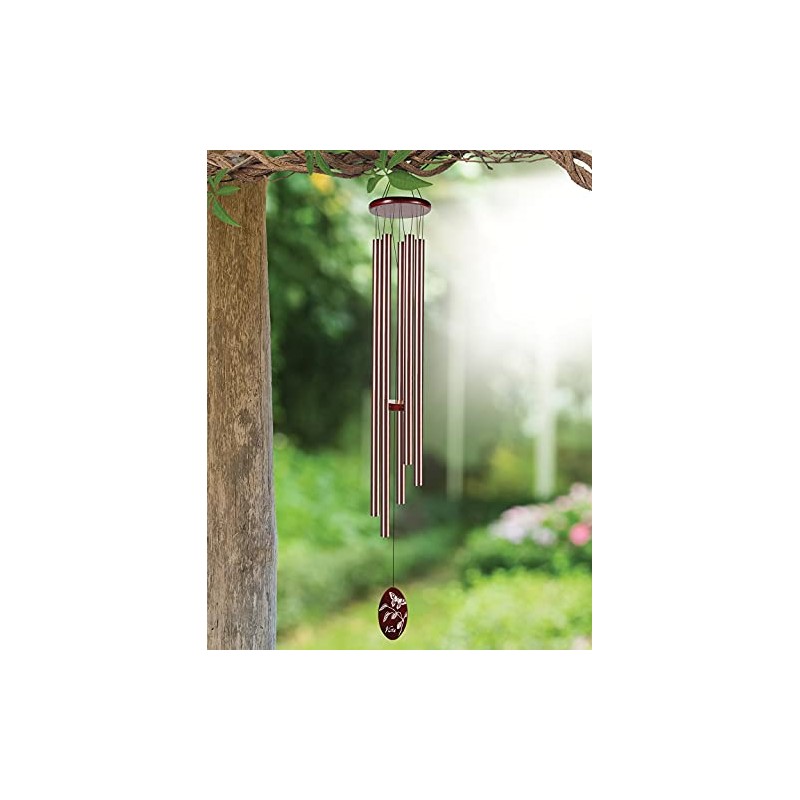 Sunset Vista Designs Bronze Classic Wind Chime with Butterfly, x
