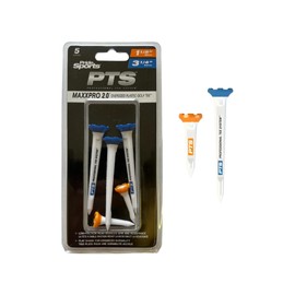 Pride Sports Maxx Pro 2.0 PTS Plastic Tees, Blue/Orange, 3-1/4 Inch Height (Pack of 5)