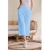 LNX Womens Linen Pants High Waisted Wide Leg Drawstring Casual