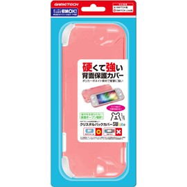 ニンテンドースイッチLite用本体背面保護カバー『クリスタルバックカバーSW Lite(クリアピンク)』 - Switch
