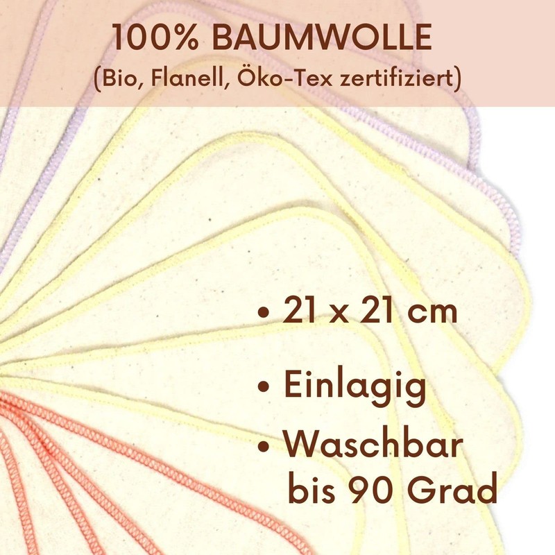 Washcloths/Wipes, Pack of 15