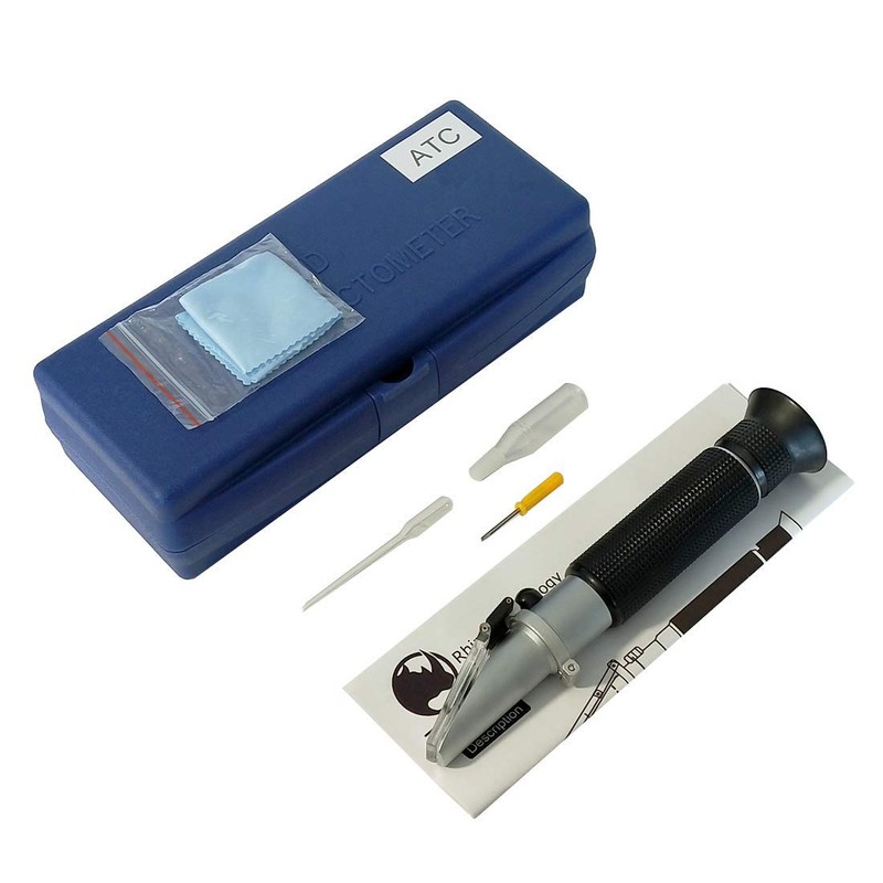 0-10% Brix & Cutting Fluid, Rhino Handheld Refractometer with Automatic