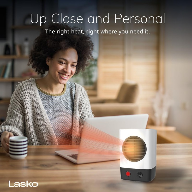 Lasko MyHeat Mini Personal Ceramic Space Heater for Home, Energy