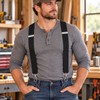 Heavy Duty X-Back Suspenders for Men – Adjustable Elastic Straps