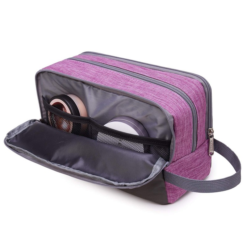 WANDF Toiletry Bag Water-Resistant Nylon Travel Wash Bag Lightweight Dopp