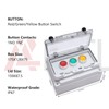 APIELE IP67 Outdoor Waterproof Button Switch Box Green/Red/Yellow Instantaneous Button