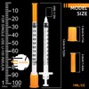 1ml/cc Syringes 29G 1/2" (12.7mm), U-100 Scientific Lab Syringes, Disposable