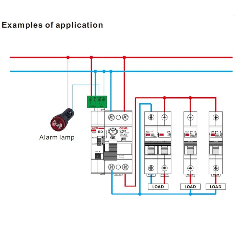 GEYA Automatic Reclosing Leakage Circuit Breakers RCD Electromagnetic (Auto Recloser
