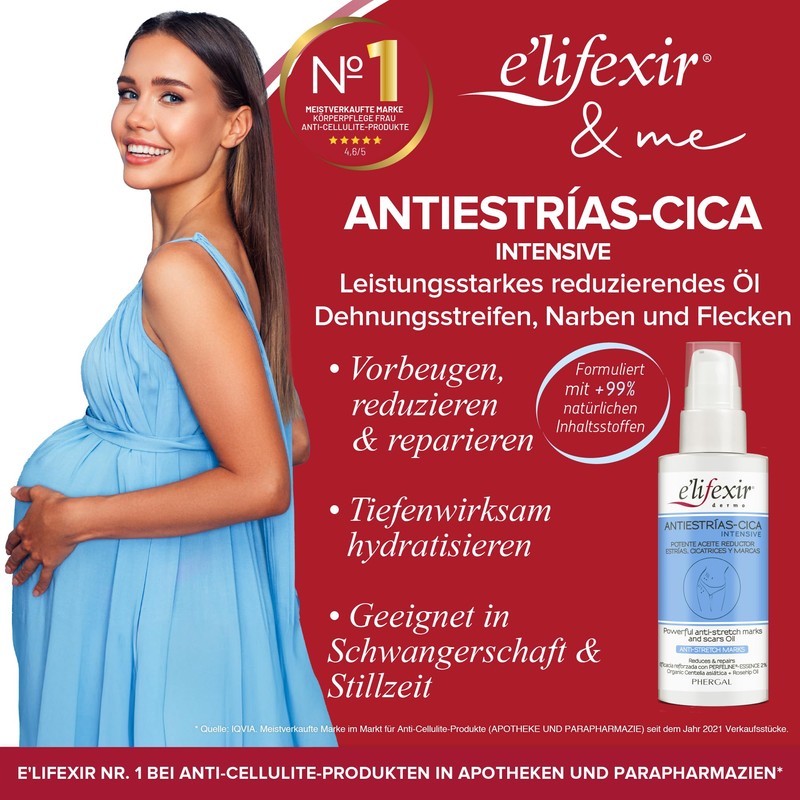 Elifexir | CICA Intensive Anti-Stretch Mark Oil | Reduces and