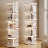 FAQINZYUAN Rotating Bookshelf Tower,360° Rotating Bookshelf,66 inch High Small Space