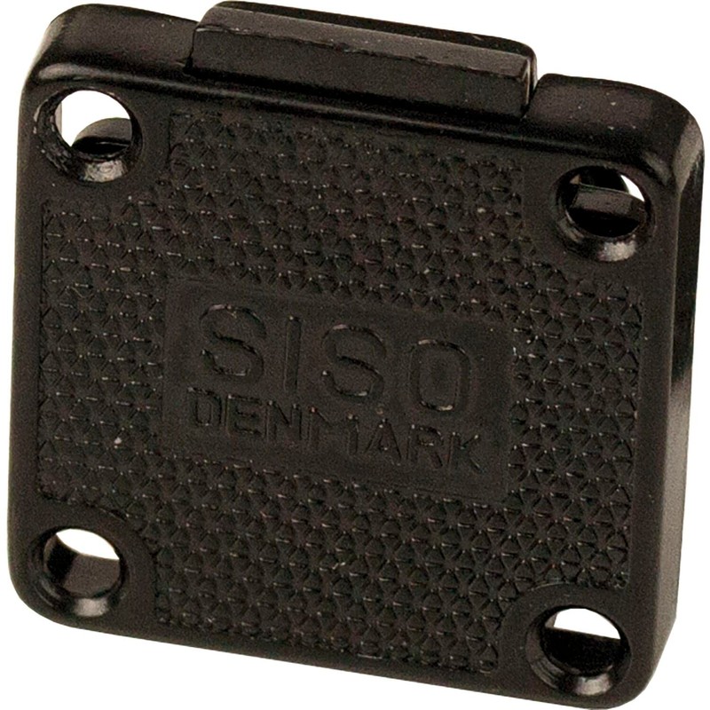 Zamak Cylinder Box Lock with 2 Keys Black