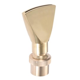 Hicello 1" Brass DN25 Fan Shaped Fountain Nozzle Flat Duck-Bill Fountain Head Sprinkler Spray Head for Garden Pond, Amusement Park, Museum, Library