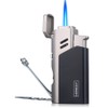 PROMISE Jet Torch Cigar Lighter - Adjustable Flame, Refillable with