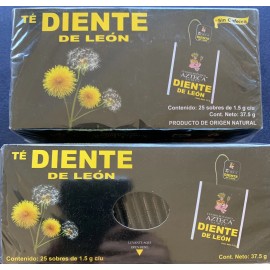 Azteca Te diente de leon 2 Pack 50 Tea Bags Te Diente De Leon Dandelion