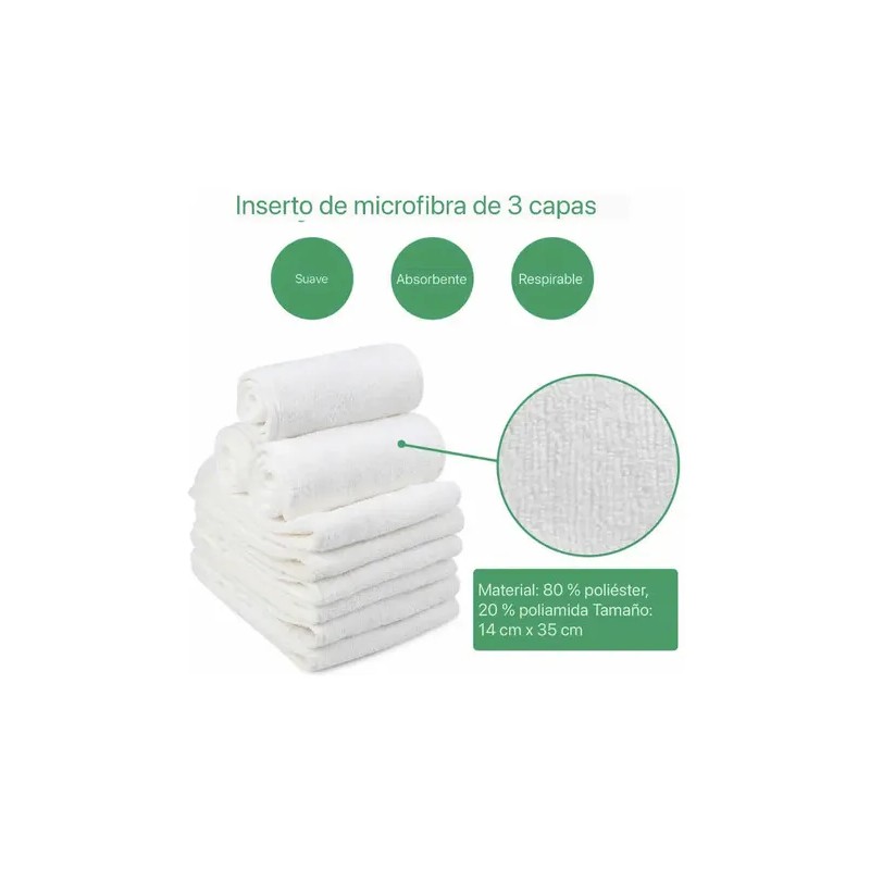 Kit Pañales Ecológicos De Tela Alva Baby