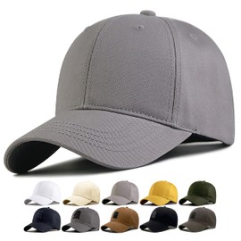 MITSU-Q Men's Hat, Hat, Cap, Men's, Large Size, Extra Large, 26 inches (66 cm), UV Protection, Formaldehyde Tested, Deep Fit, 2 Types Mesh and All-Season, gray