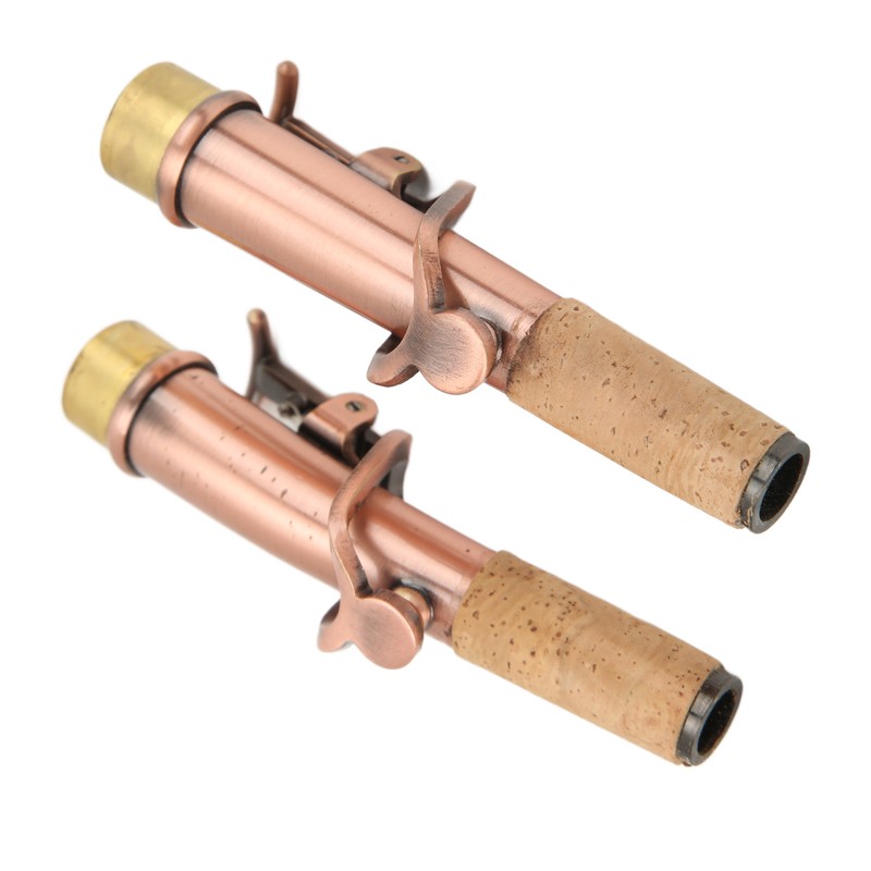 2Pcs Saxophone Neck Metal Straight Curved Accessory Replacement Set Kit