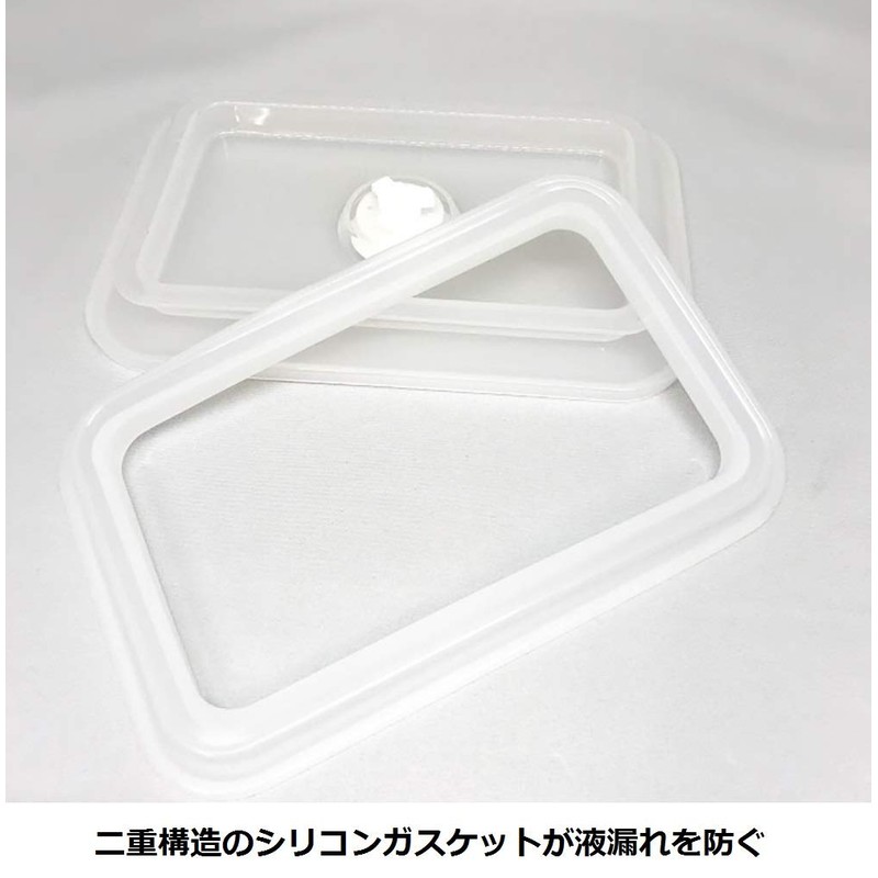 Fuji Hollow Storage Container, Shallow Type, Square Container, Vide M,