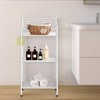 MallBoo 3-Tier Metal Freestanding Storage Shelf,Standing Bathroom Shelves with 3