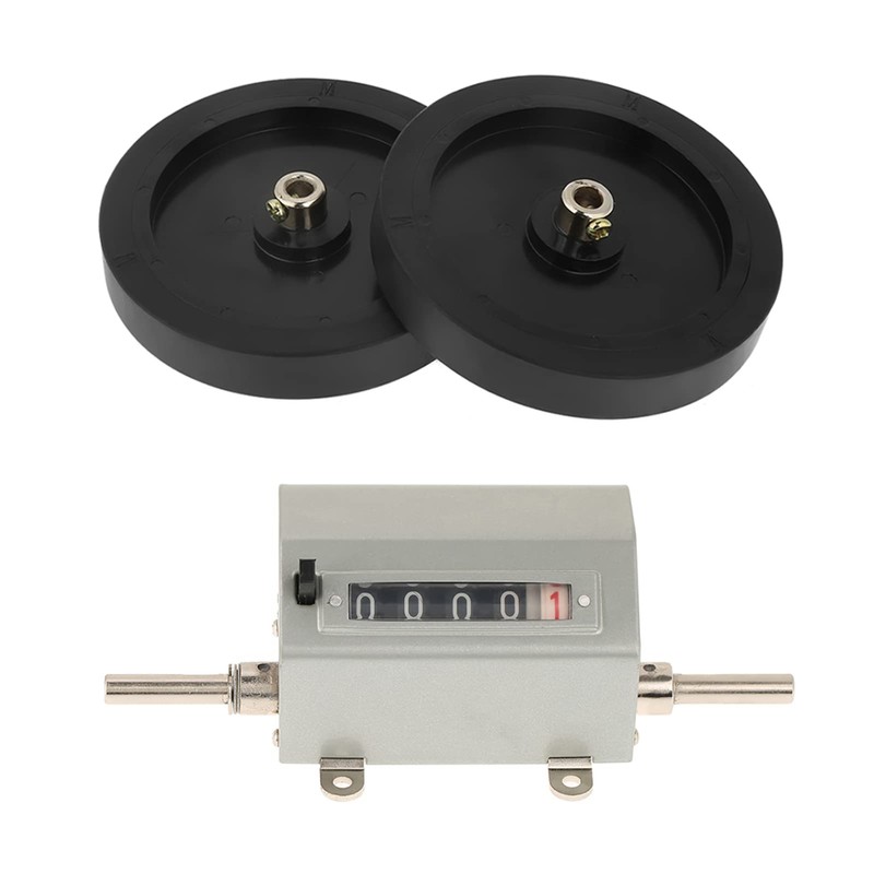 Meter Counter, Rolling Wheel 5 Digits 0-9999.9 Length Counter Max