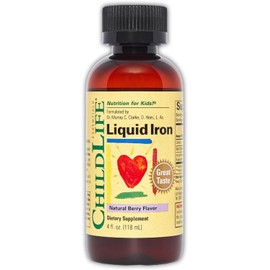 ChildLife Essentials Liquid Iron 4 Fluid Ounces (118 mL) Natural Berry Flavor Hierro Líquido 4 onzas líquidas (118 ml) Sabor a bayas naturales