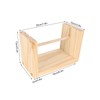 Horizontal Yarn Holder 20cm Spindle Length Increase Speed DIY Wooden