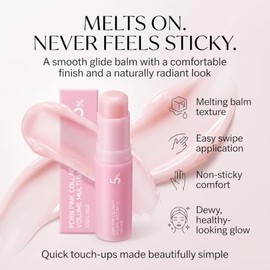 PDRN Pink Collagen Volume Multi Balm Stick | Volufiline, NAD, Suitable For Body, Face, Neck, And Lips