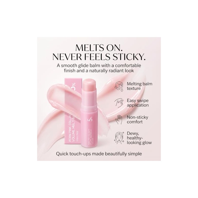 PDRN Pink Collagen Volume Multi Balm Stick | Volufiline, NAD,
